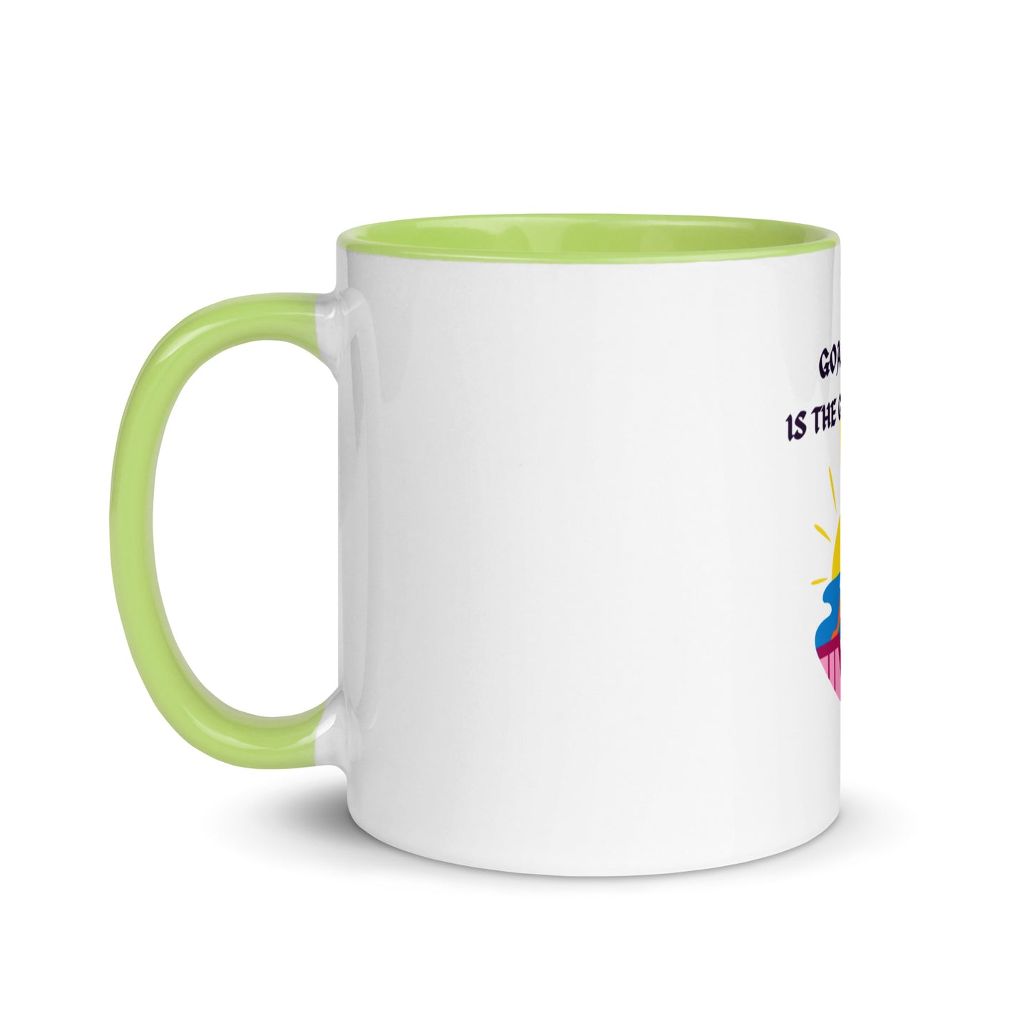 A goal in a Mug with Color Inside