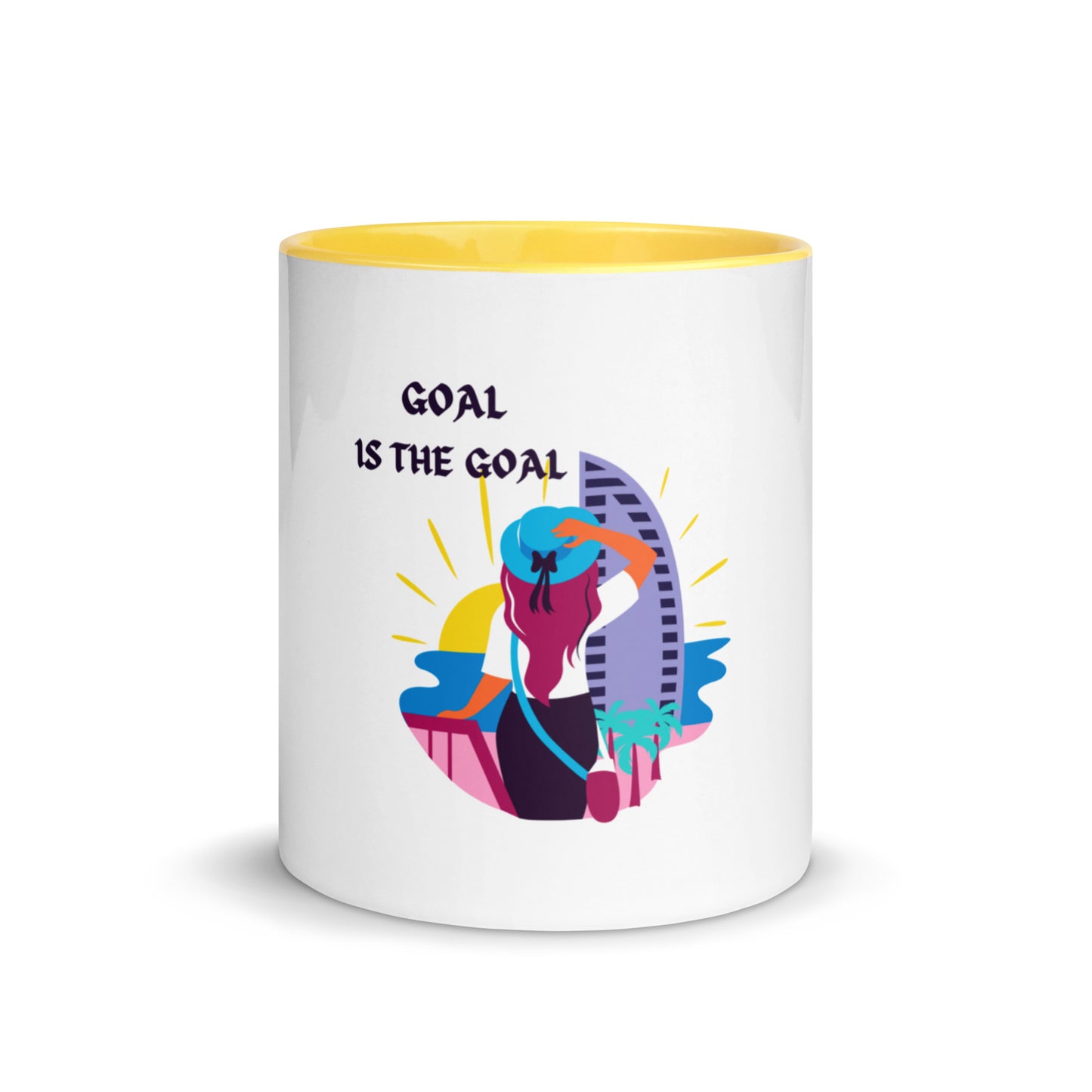 A goal in a Mug with Color Inside
